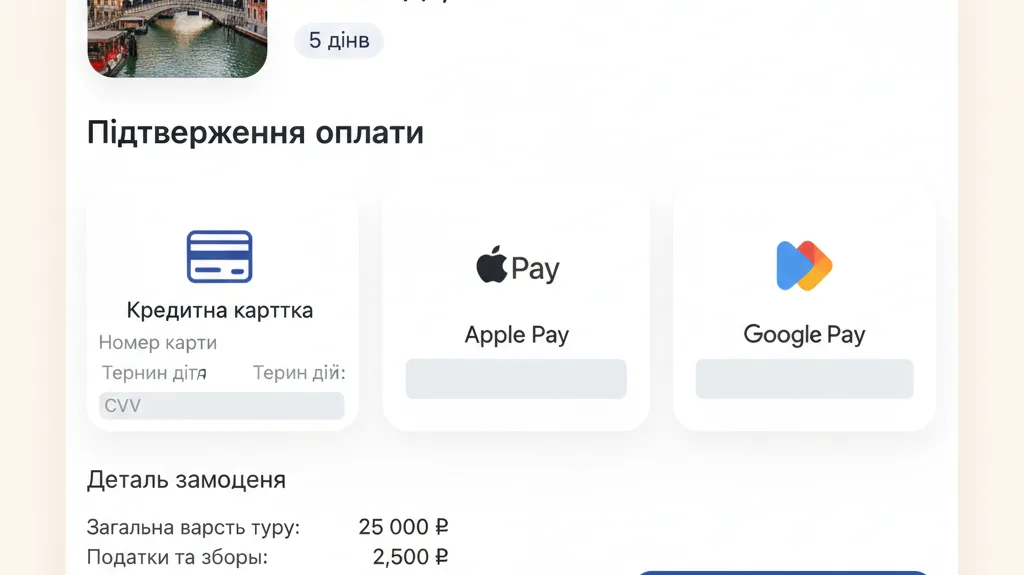 Підтвердження бронювання в особистому кабінеті
